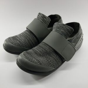 TRAQ by Alegria Qwik Smokey Waves Womens Gray Shoes Size 8 EU 39